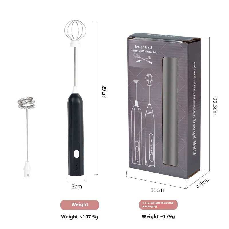 Rechargeable Milk Frother for Coffee, Lattes, and Baking