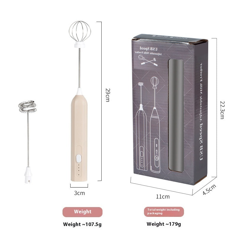 Rechargeable Milk Frother for Coffee, Lattes, and Baking