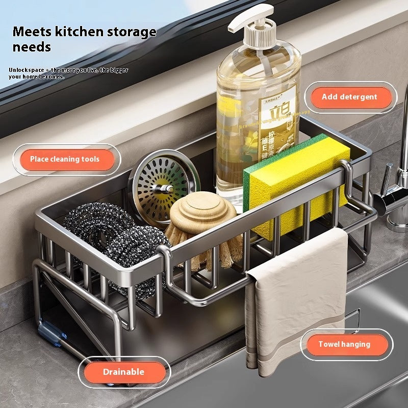 Sink-Side Rag Organizer – Dry and Neat Every Day